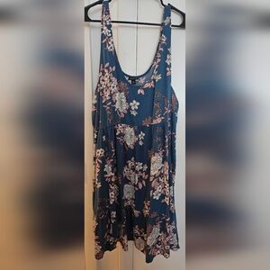 Torrid Blue Floral Midi Dress